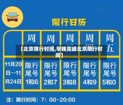 【北京限行时间,早晚高峰北京限行时间】-第3张图片