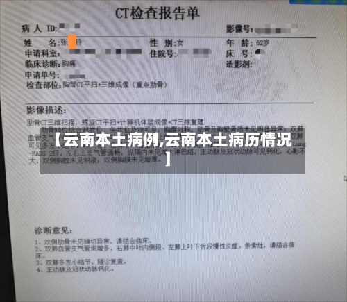 【云南本土病例,云南本土病历情况】-第2张图片