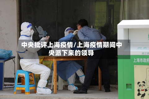 中央批评上海疫情/上海疫情期间中央派下来的领导-第3张图片