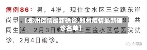 【郑州疫情最新确诊,郑州疫情最新确诊名单】-第2张图片