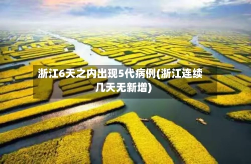 浙江6天之内出现5代病例(浙江连续几天无新增)