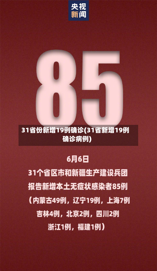 31省份新增19例确诊(31省新增19例确诊病例)-第2张图片