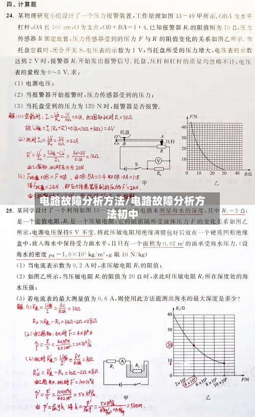 电路故障分析方法/电路故障分析方法初中